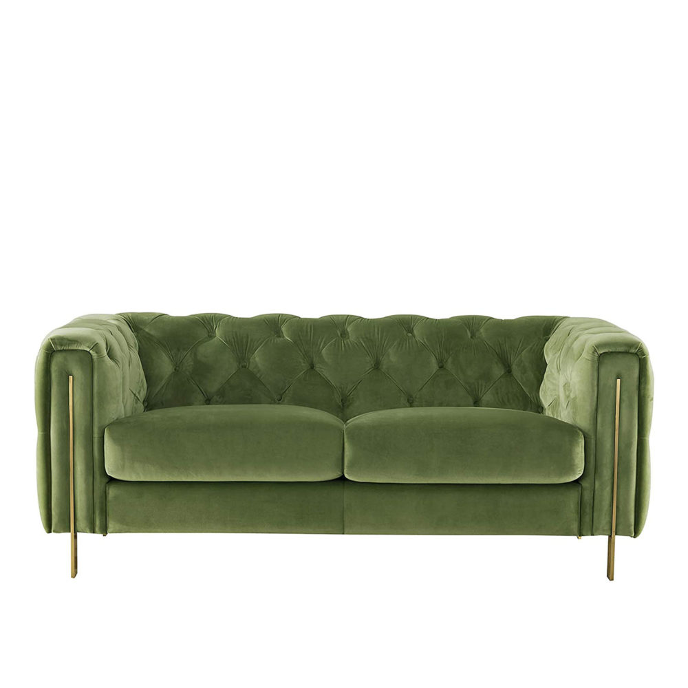 Luxury Chartreuse Sofa Maximalist Décor