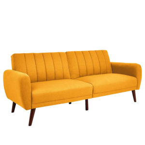 retro yellow couch